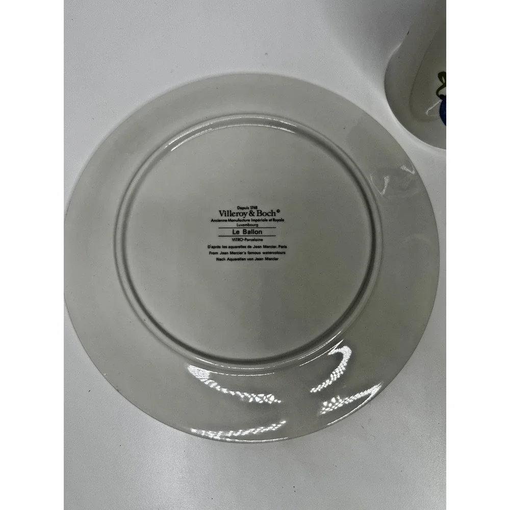 Villeroy Bosch Le Balloon China Salad Plate Mug Cup  Jean Mercier Luxembourg